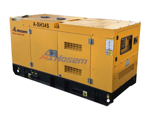 Quality 34kVA Silent Canopy SDEC Diesel Generator China Factory 30kVA  Brand New Home Use for sale