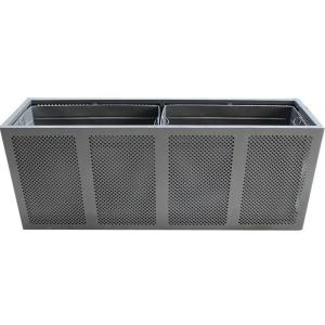 China Commercial Extra Large Outdoor Planters Perforated Steel Material on sale