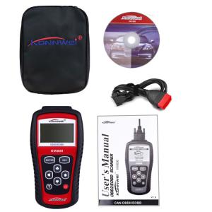 China Obd II Connector Car Engine Tester Launch Code Reader KONNWEI KW808 For 12V Cars on sale