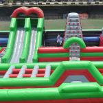 UV Proof Kids Inflatable Bouncer , Fireproof Childrens Bouncy Castle With Slide
