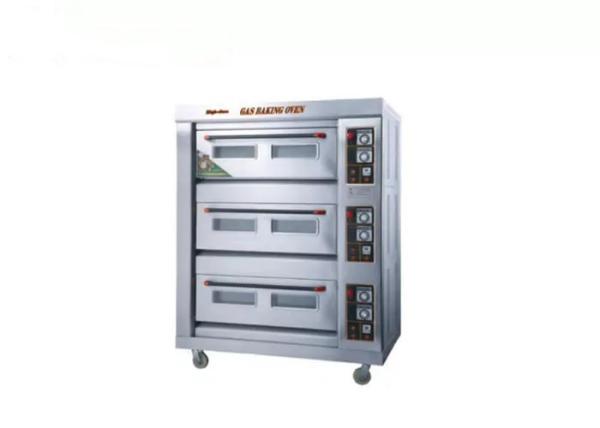 Quality Stainless Steel 220V 180w 3 Deck Bakery Oven for sale