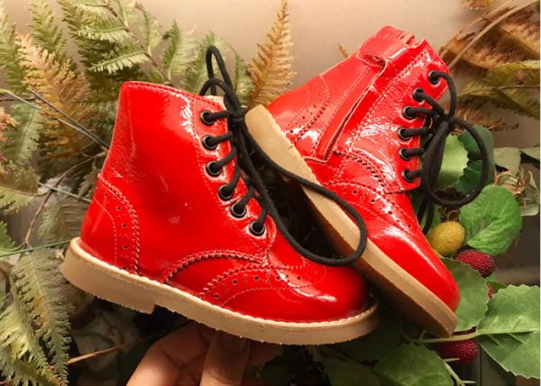 Quality Real Leather Round Toe EU30 Stylish Kids Shoes for sale