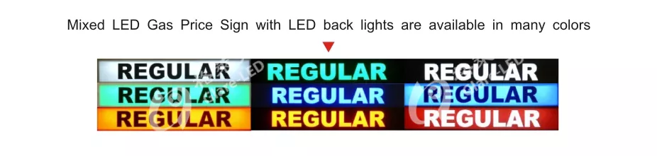 60inch Outdoor Red Diesel Led Gas Price Changer Display Station Sign 3g Rf Tcp Ip System