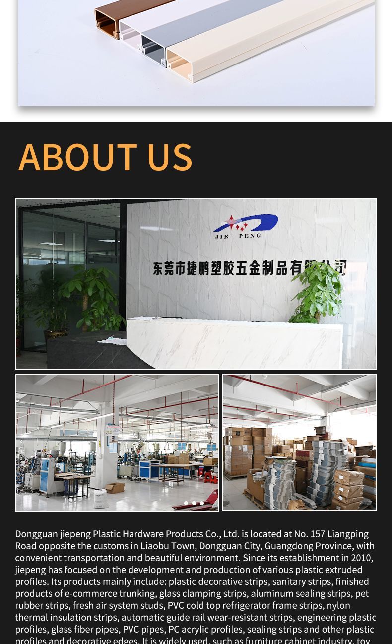 Extrusion Profile Plastic Cable Duct PVC Floor Trunking PVC Conduit Trunking