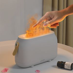 Dropshipping Humificador Rgb Light 180Ml Christmas Humidifier Ultrasonic Flame