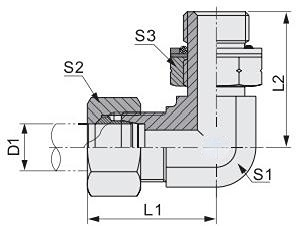 Rmerican Fittings 90 Degree Elbow Jic Carbon Steel Pipe Fittings 1cg9 Swivels Hydraulic Joint