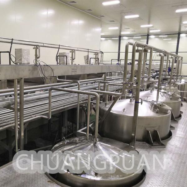 Quality PLC Controlled Fruit Juice Production Line 1000-10000BPH for sale