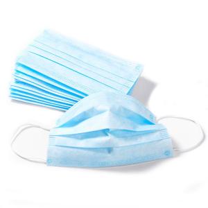 Disposable Earloop Medical Mask Weight 25grams Simple Design 3 Layer Non Woven Mask