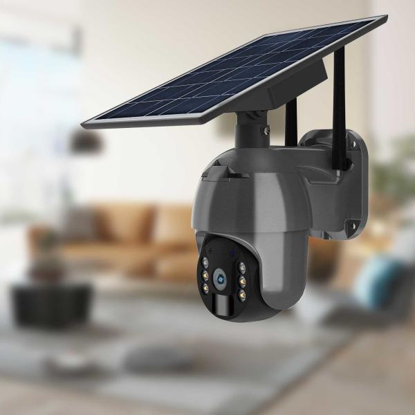 Quality 4MP WiFI Solar Security Camera IP65 Weatherproof Phone APP Control for sale