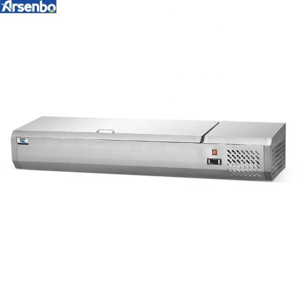 Quality Arsenbo SS201 Pizza Prep Refrigerator Commercial Use Microcomputer Temp for sale