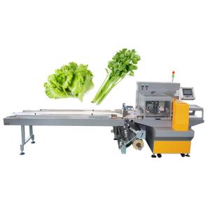 China Automation Iceberg Lettuce 300mm Flow Wrapper Packaging Machine on sale