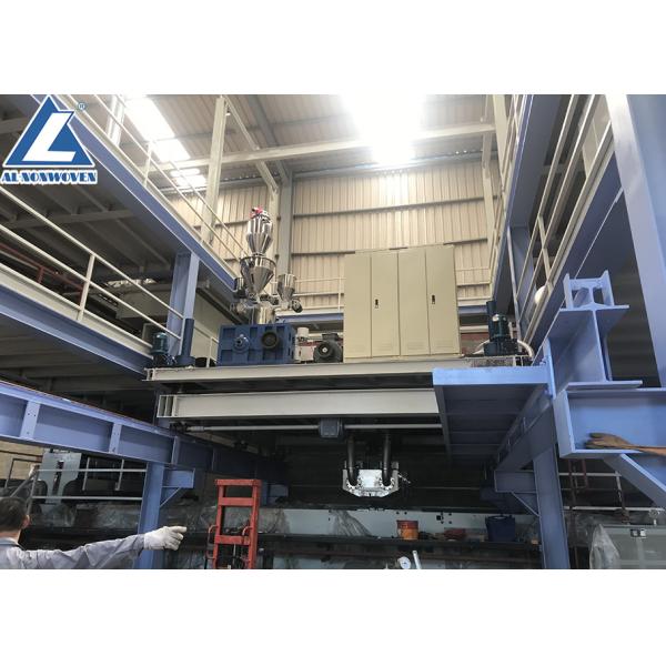 Al -2400mm Sms Pp Spunbond Nonwoven Fabric Making Machine For Polypropylene Fabric