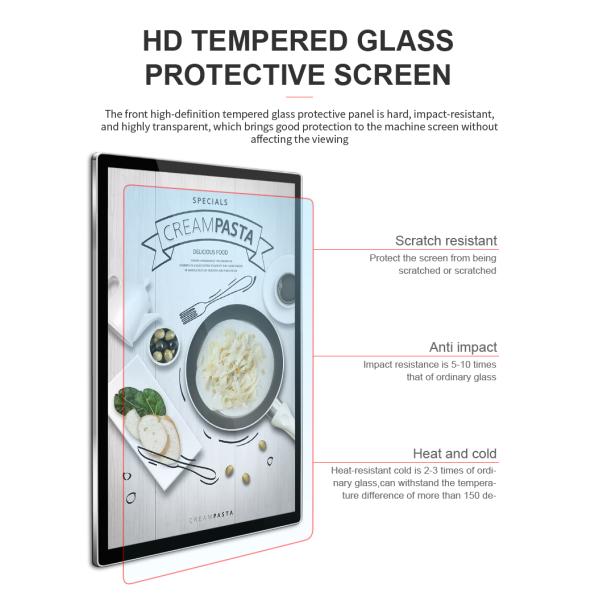 21.5 Inch 280W 300cd/sqm Wall Mounted Digital Signage LCD Screen