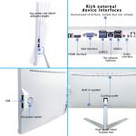 21.5" Business AIO Desktop Laptops Monoblock Computer Gaming All In One PC with