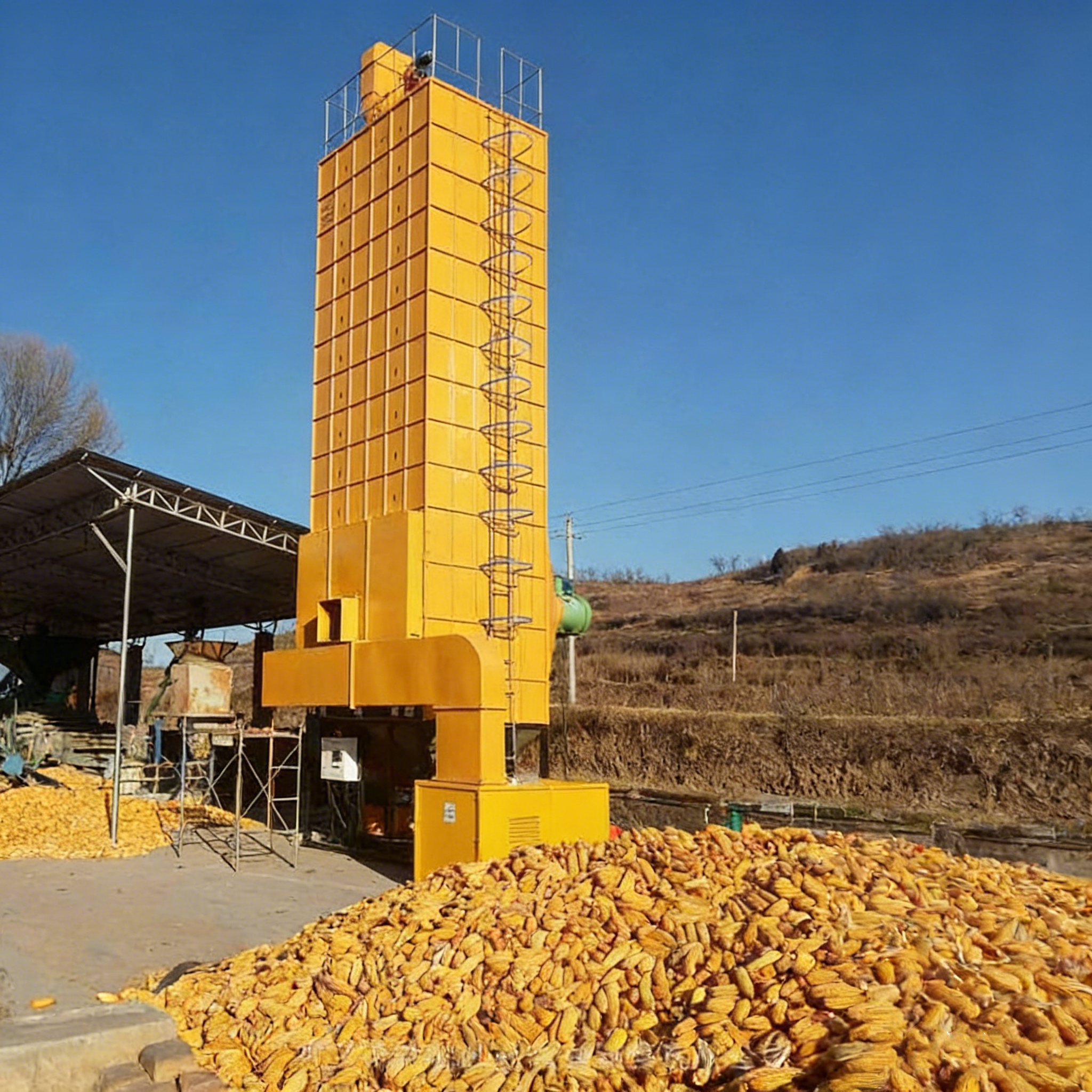 10-15 Tons Batch Type Grain Dryer Machine Designed For Indonesia Market