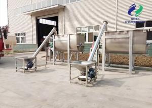 Powder Granule Stainless Steel Screw Auger Conveyor With Hopper