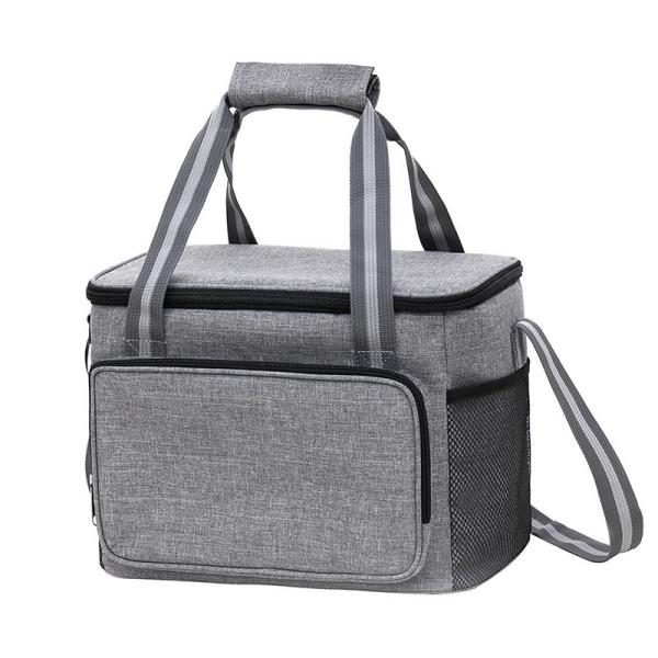 Quality Thermal Cooler Insulation Bags For Picnic 15L Big Capacity Grey for sale