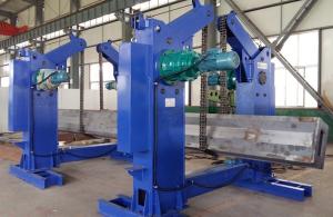 Buy cheap ±360° Tilting I Beam Rotator Pipe Support Rollers 1.5*4KW Motors 5T Capacity product