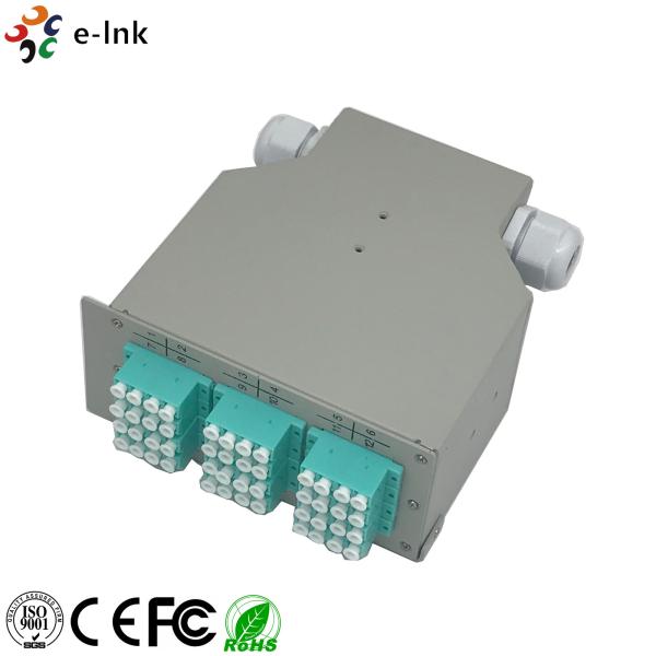 Quality LC/PC SM Quad Adapters Fiber Optic Switch , Network Patch Panel Splice Distributor for sale