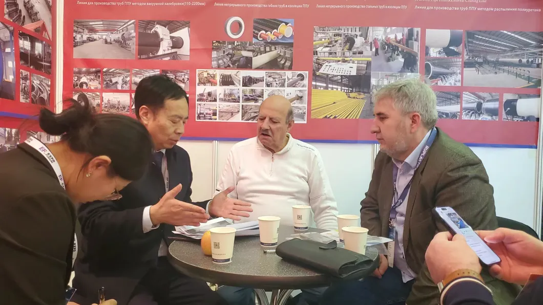 Shot Blasting for Rust Removal Steel Pipes Internal Epoxy Powder Spraying and External 3PE Coating Anti-Corrosion Pipeline