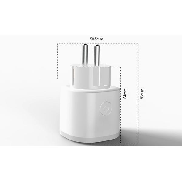 Square Shape Wifi Smart Plug Outlet EU Smart Mini Plug Socket Overload Protection