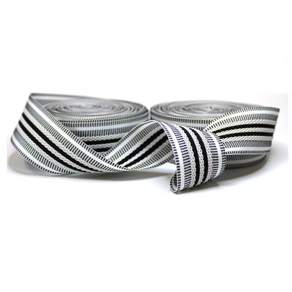Intercolor Stripe Polyester Webbing 3.1cm Pp Webbing Tape For Trousers Waist Band