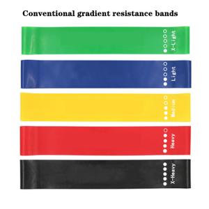 Silicone Gradient Color Yoga Resistance Band 600mm With Multiple Color Choices