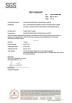 Gainford Equipment (Dongguan) Limited Certifications