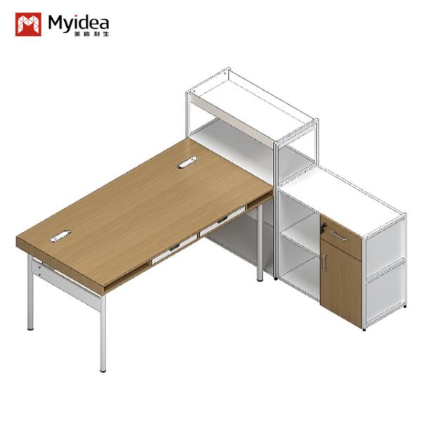 Quality Commercial Furniture White Side Counter Desk with Customizable Options for sale