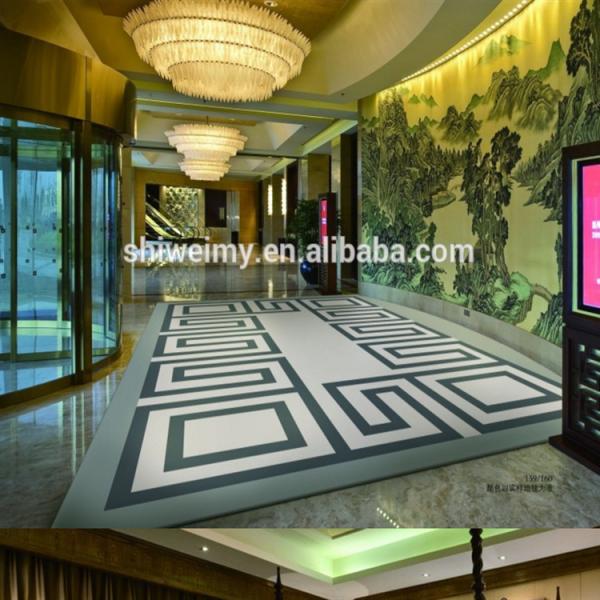 Quality Foldable Handmade Woollen Carpet / Modern Wool Rugs Jacquard Style for sale
