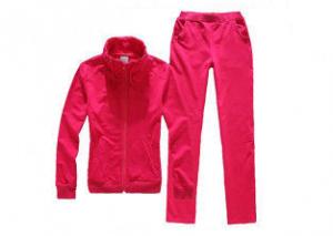 China Pure Colour Velvet Youth Sports Uniforms , Long Sleeves Hooded Casual Sportswear on sale