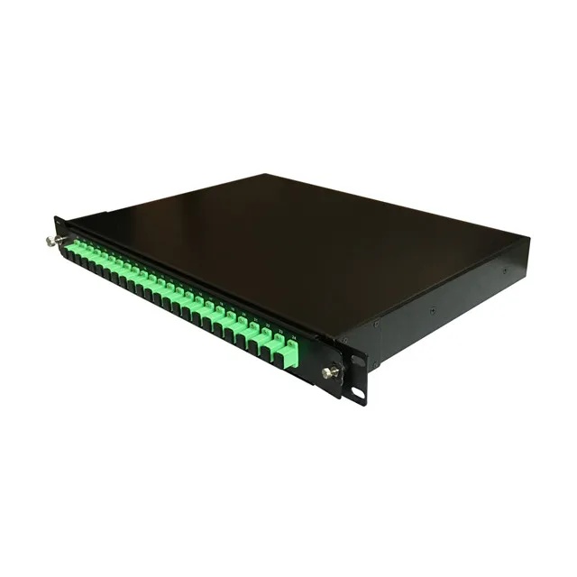 Data Center Application Fiber Optic ODF with 12-24 Core Scrack Mount Splicing Design