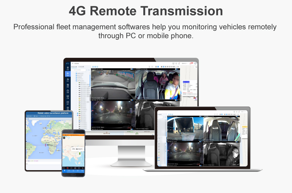 1080P AHD MINI 2CH Vehicle Mounted Dashcam Video Recorder with Remote Viewing and GPS