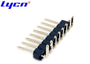 Buy cheap 3.0 AMP Right Angle PCB Header Single Row 2.54 Mm Pitch Connector product