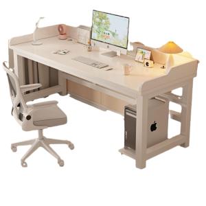 China Simple Desk E-Sports Computer Desk Desktop Double Desk Study Table With Baffle on sale