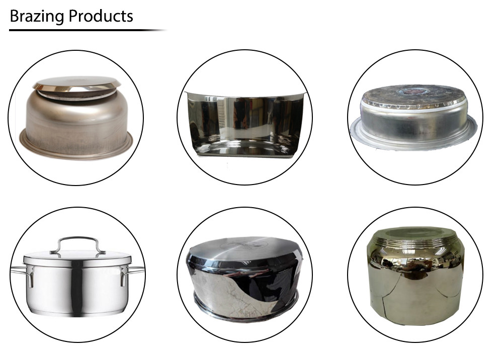 Sandwich Bottom Cookware Production Machine High Frequency Induction Heating Brazing
