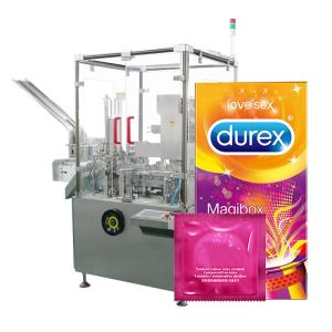 China 0.75kw Vertical Automatic Cartoning Machine 120L Condom Bag on sale