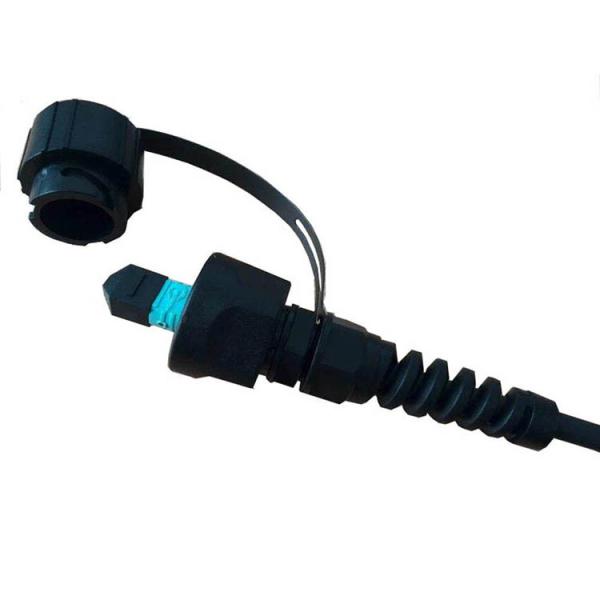 Quality ODVA Mpo Fiber Optic Patch Cord Duplex IP67 Waterproof  DX for sale