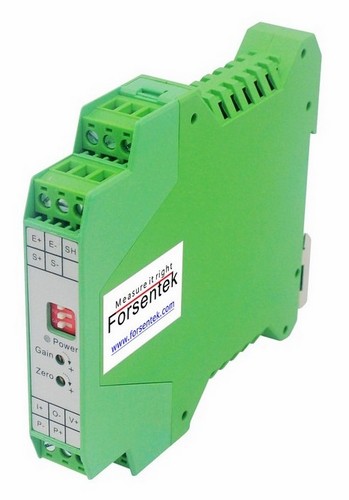35mm DIN Rail Mount Load Cell Signal Amplifier -10-10V 4-20mA