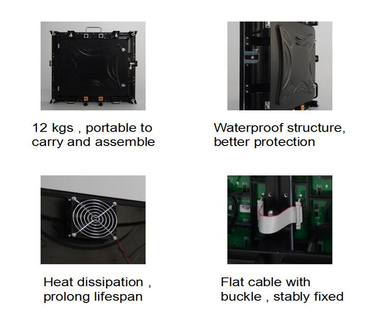 Full Color P6 Indoor Led Screen / Led Video Panel 192*192mm Module Size