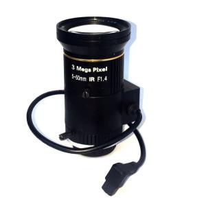 China 3MP 5-50mm lens F1.4 1/3 Varifocal camera lens for cctv security surveillance system Smart security camera on sale