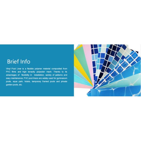 2mm Vinyl Pool Liner Material Mosaic Pvc Liner For Swimming Pool