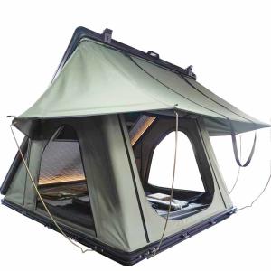 Buy cheap Outdoor Light Dark Grey Hard Shell Rooftop Tent 202*122*5cm Mattress Size product