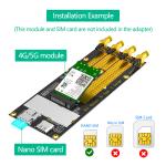 Customized PCI-E NGFF To M 2 NVME Adapter For RM500Q RM500U Module