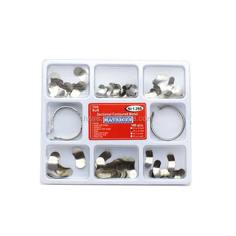 100Pcs/box Dental Filling Tools MICRODONT Interdental Spacer Polyester Matrix Bands Dental Material Matrices