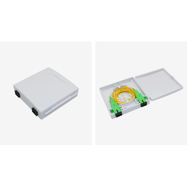 900 White 2 Port Fiber Termination Box ABS Material For FTTH Systems