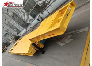 Heavy Duty Foldable Lowboy Gooseneck Trailer One Line 2 Axles Gooseneck