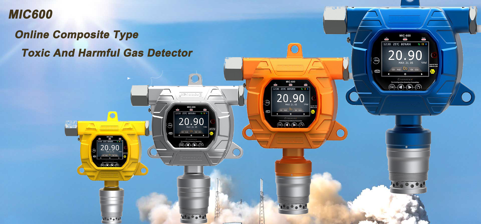 MIC 600 ODM CO Gas Monitor Continuous Online Monitoring Carbon Monoxide Leak Alarm