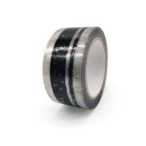 China Controlled Unwinding Transparent Printed Bopp Packing Tape 45mic Thickness on sale