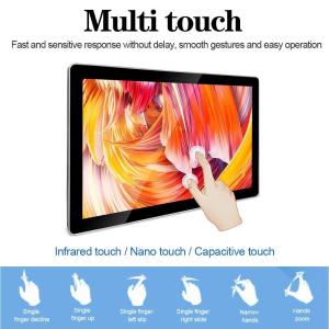 Android OS Wall Mounted Digital Signage Long Panel Life 6 ms Response Time